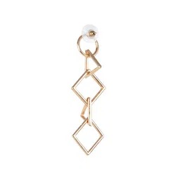 PRITA BY PRIYAASI Gold Plated Geometric Drop Earrings image 4