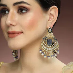 KARATCART Gold Plated Chandbalis image 3