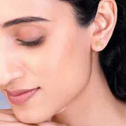 GIVA 925 Sterling Silver Gold-Plated Studs Earrings image 5