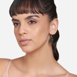 Accessorize Beaded Leaf Earrings image 4