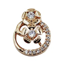 DressBerry Rose Gold-Plated Floral Studs Earrings image 5