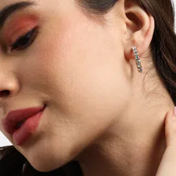 DressBerry Silver-Plated Hoop Earrings image 5