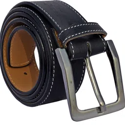 sun shopping Men Formal Black Synthetic Belt image 2