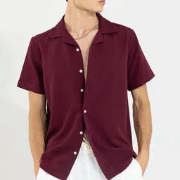 snitch Men Relaxed Fit Fit Solid Lapel Collar Casual Shirt-picture-12