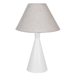 homesake Matt Black Metal Modern Lamp Jute Shade image 3