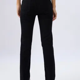 spykar Women Slim Mid Rise Black Jeans image 4