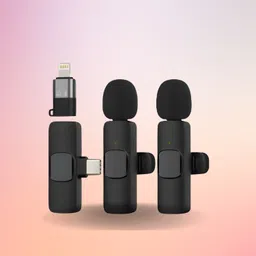 guggu K9 Dual Wireless Mic WithCollar Microphone for YouTube &Live Voice RecordingF217 Microphone-picture-21