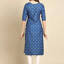 7threads KALINI Women Pack of 2 Printed Summer Sheers Crepe Kurta image 3