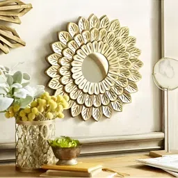 VAS collection home Textured  Wooden Wall Mirrors-picture-49