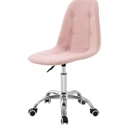 finch fox Charles Jacobs Leatherette Guest Chairs in Pink Colour image 4
