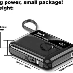 iqoniqe 10000 mAh 22.5 W Mini Pocket Size Power Bank image 3