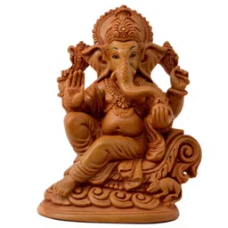 seetara Brown Ganpati Statue image 3