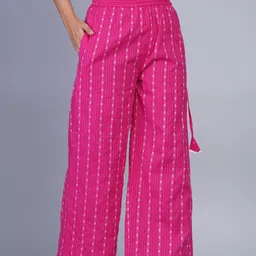 wakshi Women Flared Black Viscose Rayon Trousers image 3