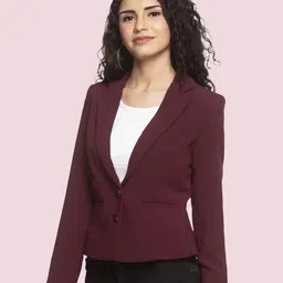 rocksy Women Solid Single Breasted Formal Blazer-picture-35