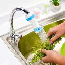 sryfit 360 degree water saving shower head extended filter kitchen plastic faucet/pipe hose swivel adjustable nozzle Faucet Nozzle image 2