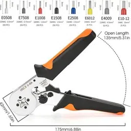 jancom 1 X Crimping Tool Kit with 1200PCS Wire End Ferrules Circlip Plier image 2
