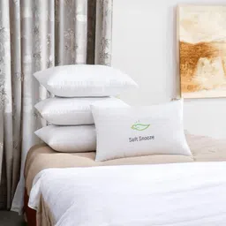 soft snooze SOFT LUXURY Microfibre Solid Sleeping Pillow Pack of 4-picture-19