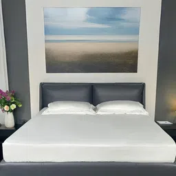 ERBA White King Bedsheet with 2 Pillow Covers image 1