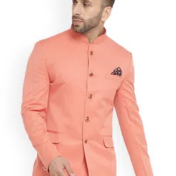 REFULGENT Mandarin Collar Bandhgala Party Blazers-picture-25