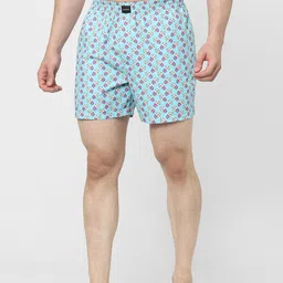 Jack & Jones Men Blue Printed Boxers-picture-39