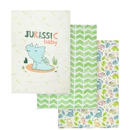 TIDY SLEEP Pack Of 3 Printed Pure Cotton Diaper Changing Mats-picture-16