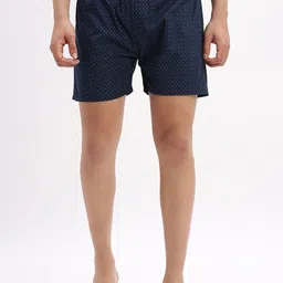 SHOWOFF Printed Cotton Mid-Rise Boxer AM-149-11_NavyBlue-Navy Blue-picture-20