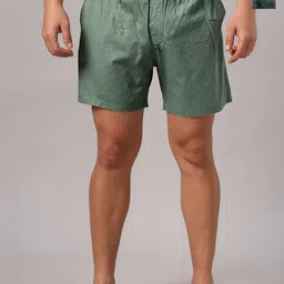 The Roadster Lifestyle Co. Green Pack Of 2 Printed Pure Cotton Boxers RD-H-136-picture-33