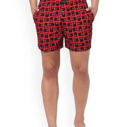 Jack & Jones Men Red & Black Printed Pure Cotton Boxers 225945101-picture-24
