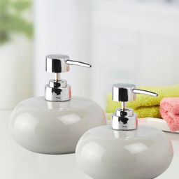 Kookee Grey 2 Pieces Ceramic Soap Dispensers-picture-7