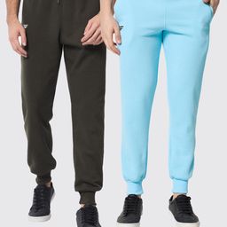 FFLIRTYGO Men Pack Of 2 Fleece Slim Fit Joggers-picture-6