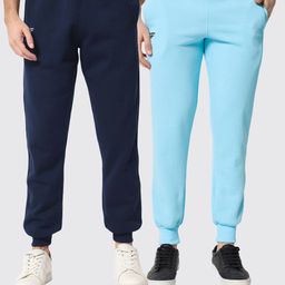 FFLIRTYGO Men Pack Of 2 Fleece Slim Fit Joggers-picture-9