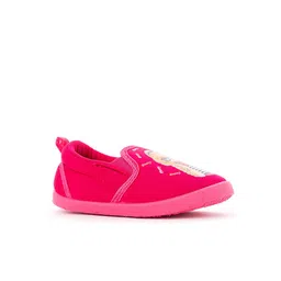 Khadims Girls Pink Printed Slip-On Casual Sneakers-picture-13