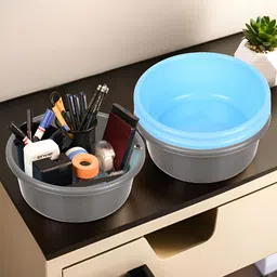 Kuber Industries Grey Set of 4 Regular Desk Organiser Organisers-picture-27