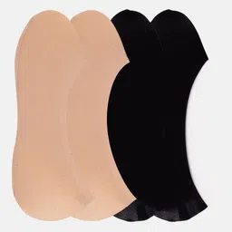 N2S NEXT2SKIN Women Pack Of 4 Solid Shoe Liners-image-69