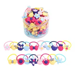 Shining Diva Fashion Girls Set Of 70 Ponytail Holders-picture-15