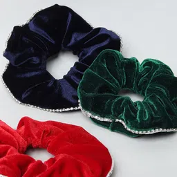 ONLY Women Red & Green Set of 3 Ponytail Holders-image-21