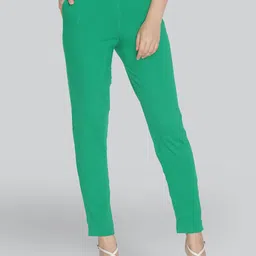 LYRA Women Original Mid-Rise Plain Trousers-image-88