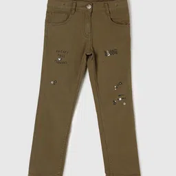 max Girls Green Printed Trousers-picture-41