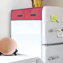 Kuber Industries Red & White Printed Waterproof Refrigerator Top Cover-picture-11