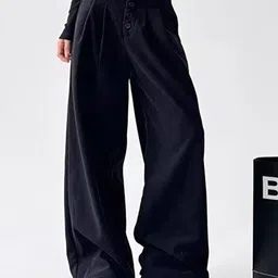 StyleCast x Revolte Women Loose Fit Pleated Trousers-picture-28