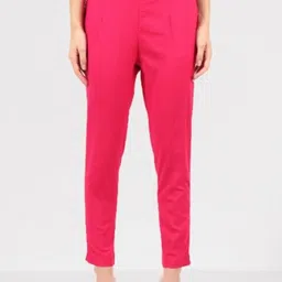 MUFFLY Women Pink Cropped Trousers-picture-12