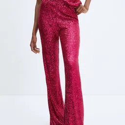 MANGO Women Embellished Trousers-image-17