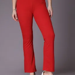 Freehand by The Indian Garage Co Women Flared Bootcut Trousers-picture-34