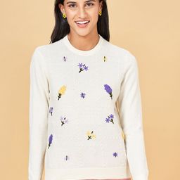 Honey by Pantaloons Floral Embroidered Pullover-picture-13