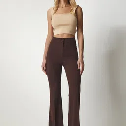 Happiness istanbul Women High-Rise Bootcut Trouser-picture-30