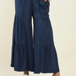 Moda Rapido Women Pleated Culottes Trousers-image-97