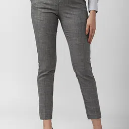 Van Heusen Woman Women Grey Checked Trousers-image-32