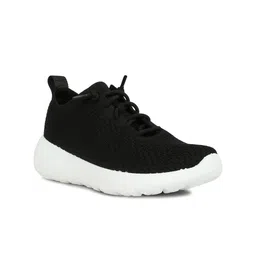 London Rag Women Woven Design Comfort Insole Mesh Contrast Sole Sneakers-picture-5