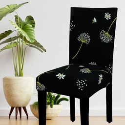 HOUSE OF QUIRK Set Of 4 Black & White Printed Chair Covers-image-7
