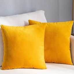 AEROHAVEN Yellow 2 Pcs Reversible Square Cushion Covers-picture-40